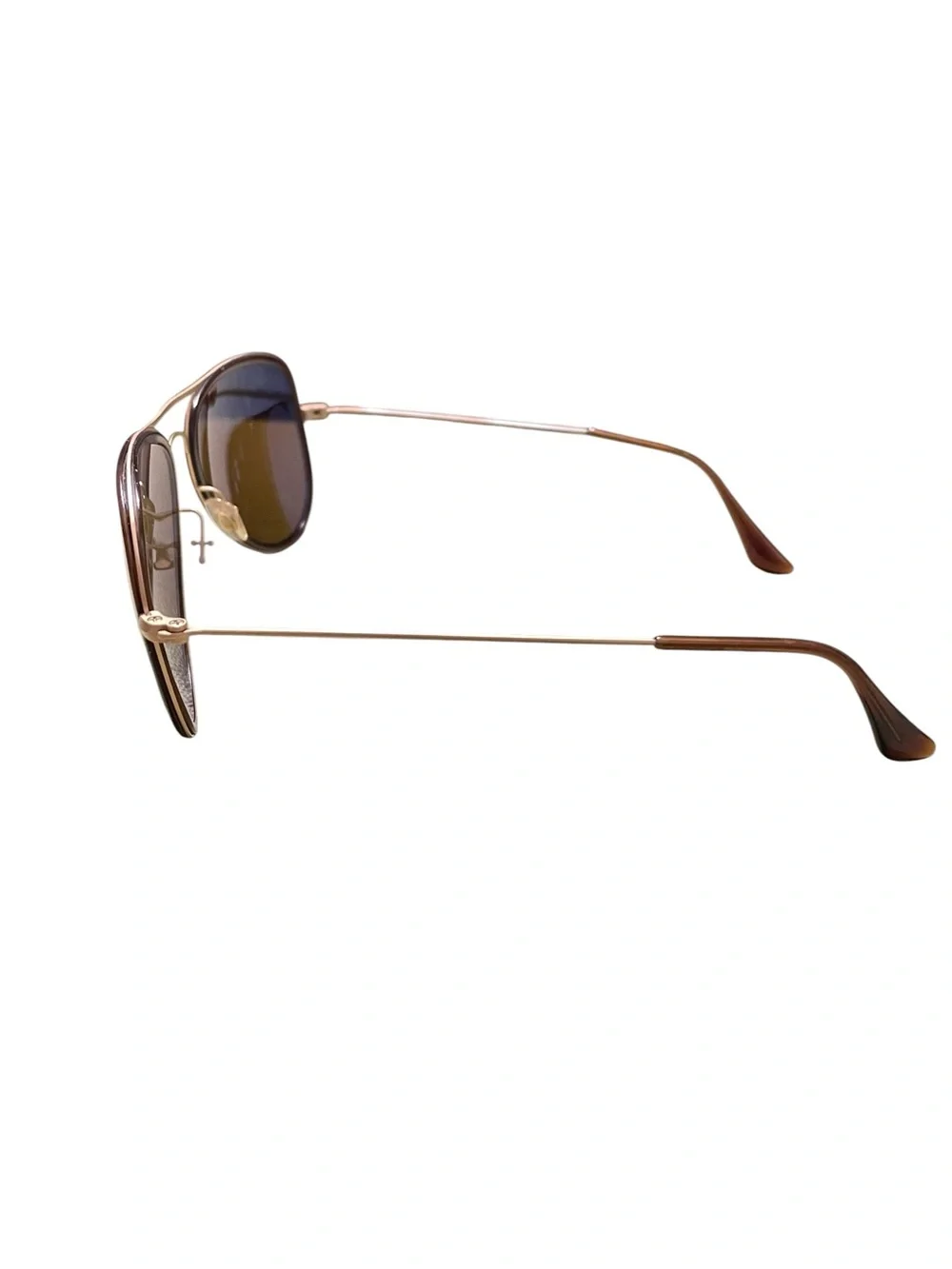 Ray-Ban RB 3513-M Aviator Flat Metal Matte Gold Men's Women's Aviator Frame